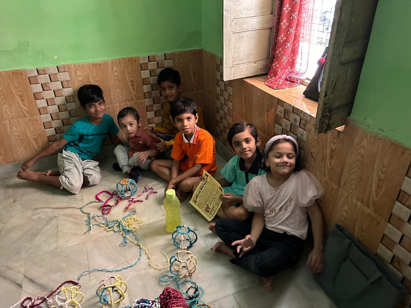Women working on crafts